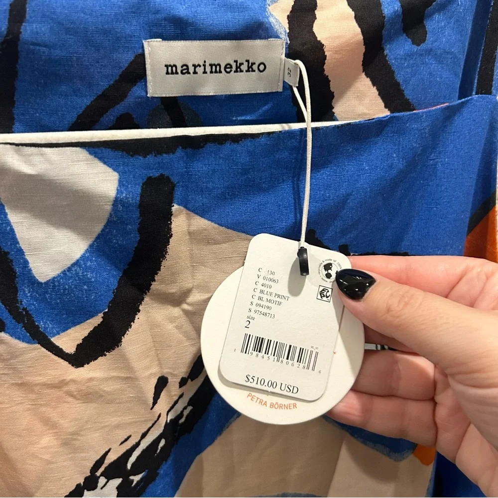 NWT Free People Marimekko Antra Eldfamn Printed Maxi Dress